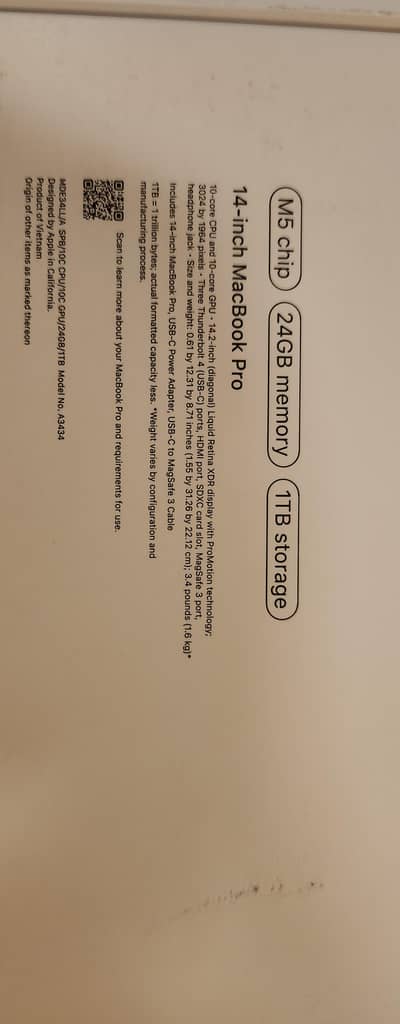 M5 14 inch MacBook Pro