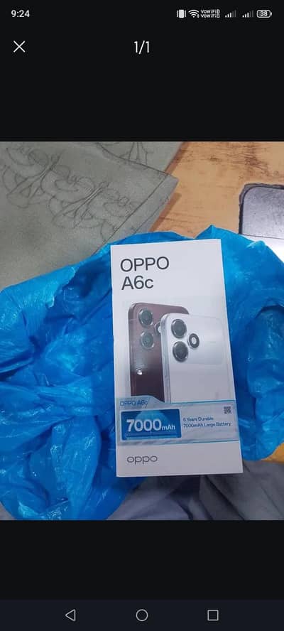 OPPO A6C 4+64. . . . . . . . 7000 MAH battery box packed