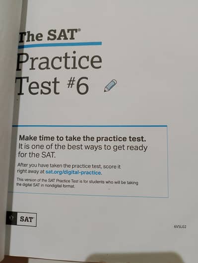 sat test no 6 book