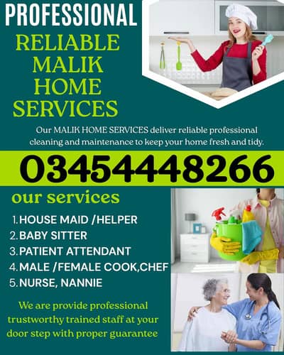 PROFESSIONAL MAID BABY SITTER PATIENT ATTENDENT COOK HELPER