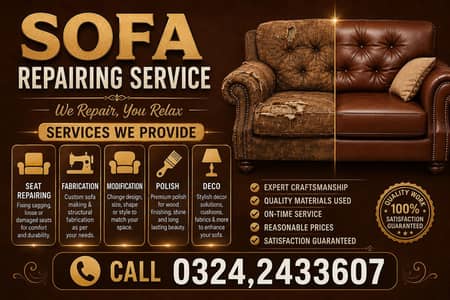 sofa sets, sofa repair