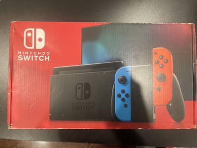 Nintendo Switch V2 in Box  All accessories and Charger+ Carrying Case