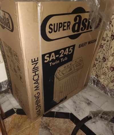 Brand new super Asia washing machine and dryer twin tub