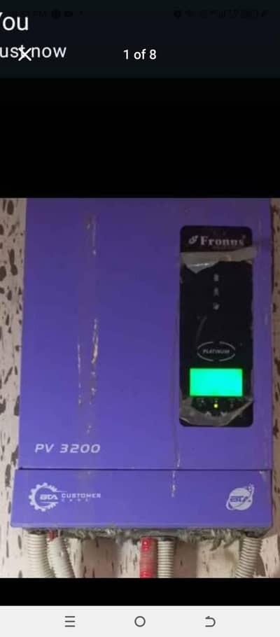 fronus 3 kW. . . . mujy 6 kW Lena hy. . . . no repair. . . working Mai hy