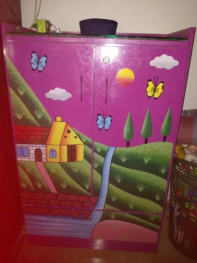 kids bed almari set