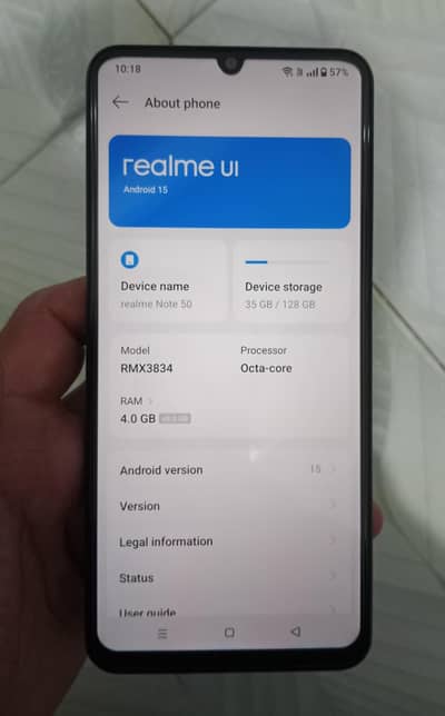 realme note 50 only mobile for sale all ok fixed price