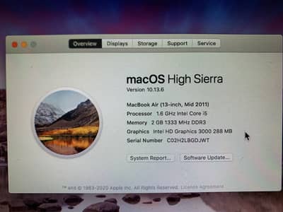Macbook air 2011 home used