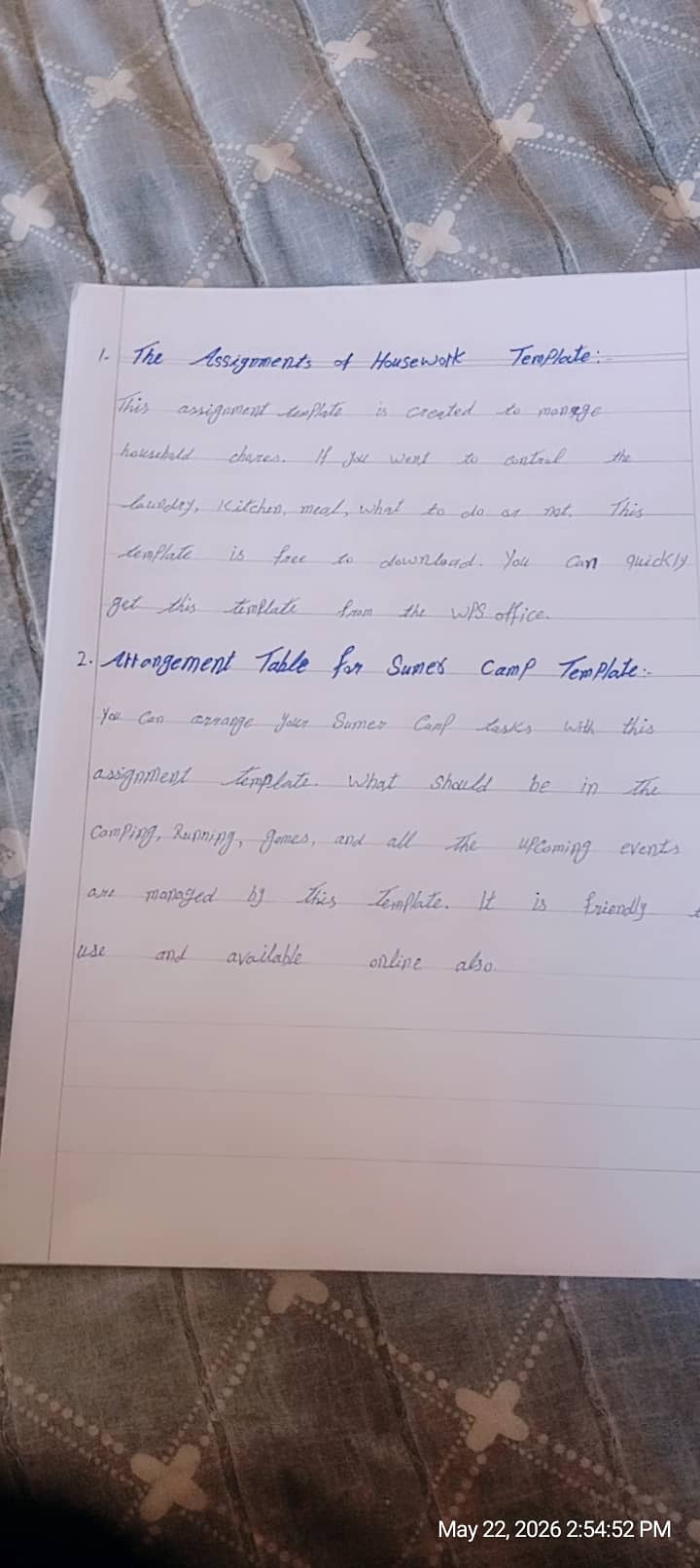 Assignment writing 2