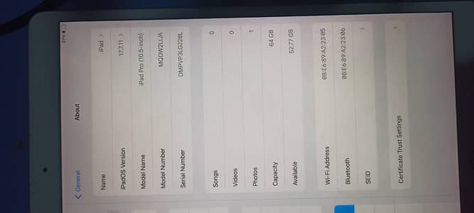 iPad pro 64 GB 2nd generation