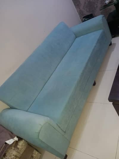 6 seater sofa with table and LED rack