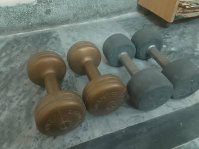 2 Pair of Dumbbells ( 6kg pair and 2.5 Kg pair)