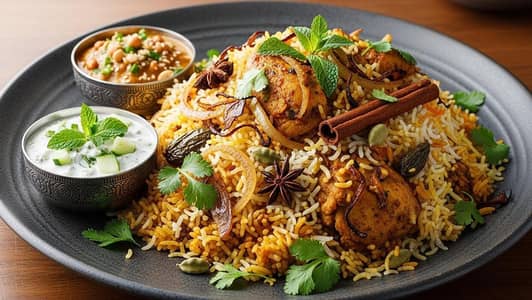professional biryani setup