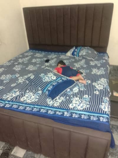 double bed only  5 months use only colour chocolate brown