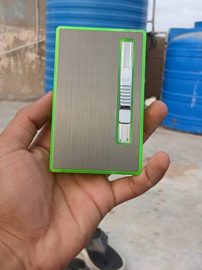 in 1 Cigrette Case with Lighter