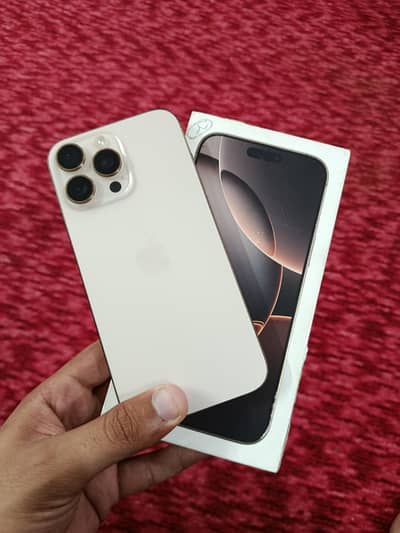 i Phone 16pro Max JV NON PTA Dessert Titanium.