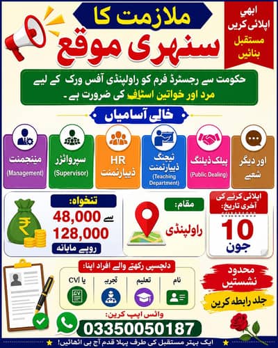 jobs available male and female