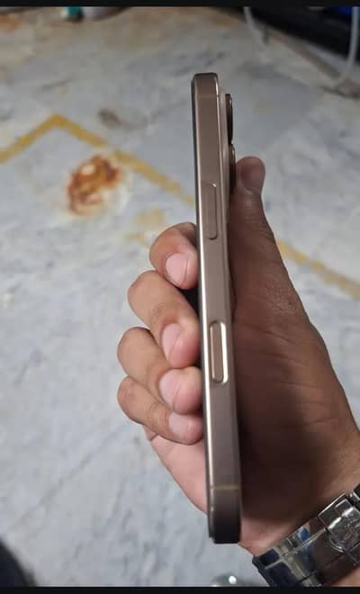 I phone 16 pro desert titanium colour 10 by 10 battery health 100