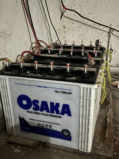 Osaka TA-1800 deep cycle tubular battery.