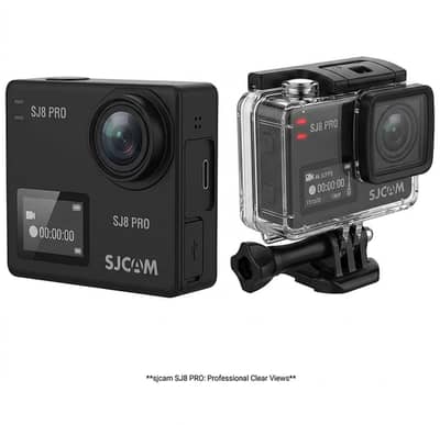 SJCAM SJ8 Pro Action Camera - 4K 60FPS UHD, Dual Screen,