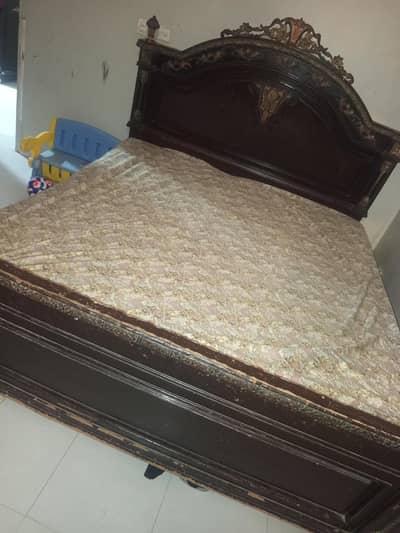used double bed with mattress for sale