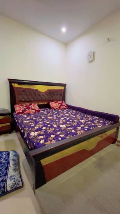 Double bed with all accessories