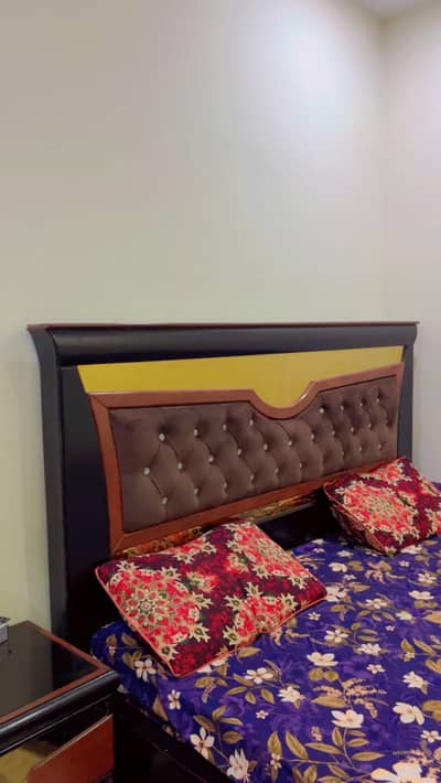 Double bed with all accessories