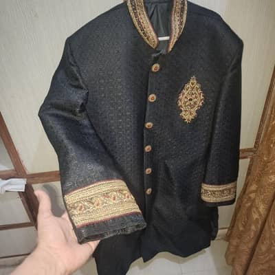 black sherwani
