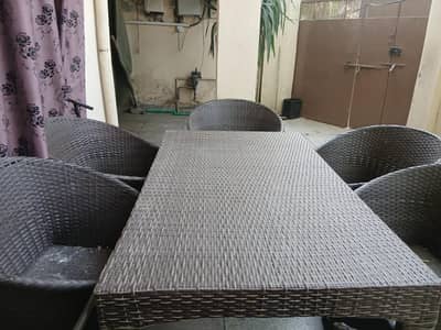 chair Table & Glass