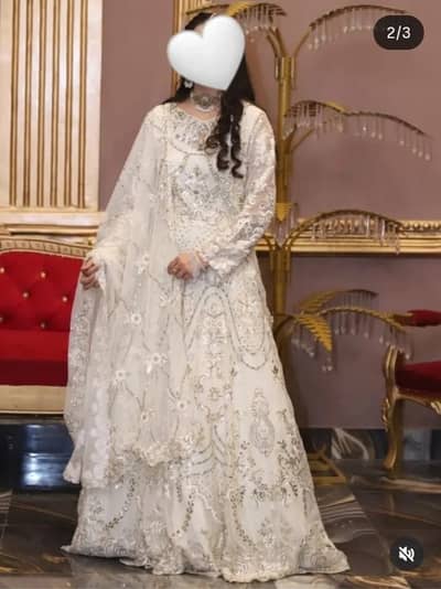 nikkah walima dress white colour formal