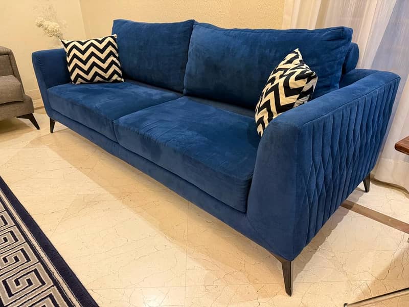Two 3-Seater Sofas + Centre Table 1