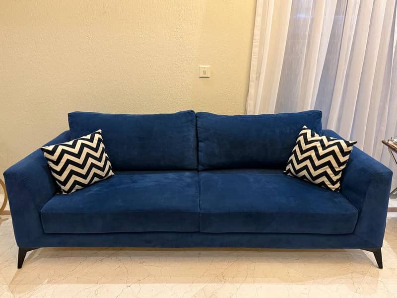 Two 3-Seater Sofas + Centre Table 2