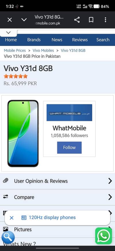 device brand y31d new box open 3 days ago  price little bit negotiable