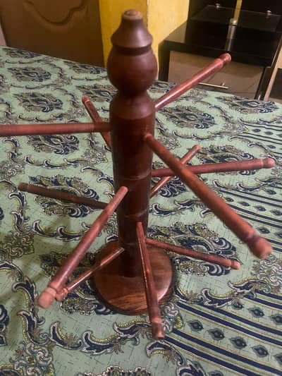 wooden bangle stand with 10 rods