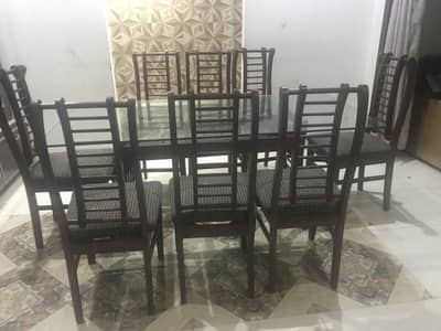 Dining table and chairs