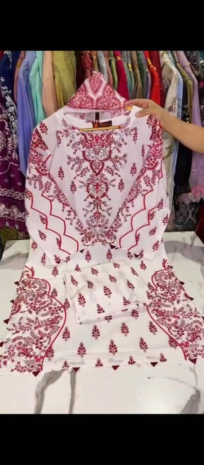 3pcs Lawn Stitch dresses  available in lahore
