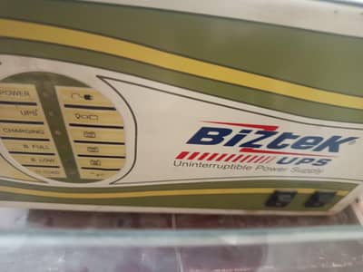 Biztek UPS 1500VA 1000Watts | Single Battery | Heavy Duty UPS