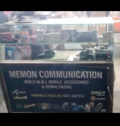 glass display counter
