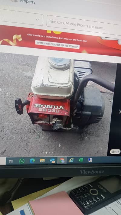 Honda imported 1-kw generator in best condition for sale in lahore