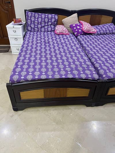 2 signal bed with mattress 1 dressing table