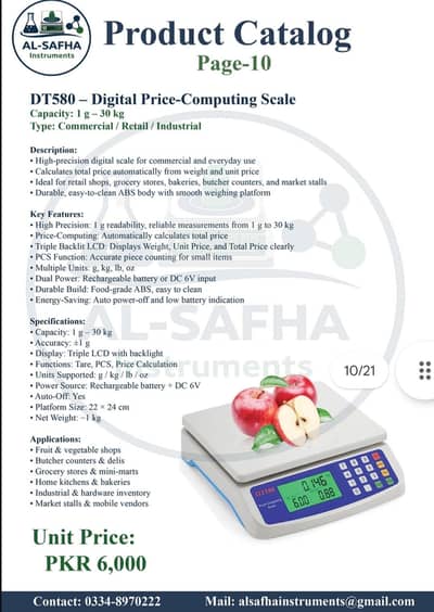 30kg imported kitchen scale DT580