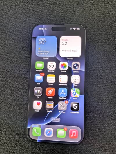16 Pro Max Non PTA 99 health with warranty Sim Slot Model