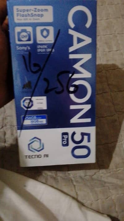 tečno camon 50 pro new box pack