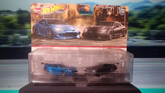 hot wheels premium Car Culture 2 pack : pandem Subaru BRZ & Lexus RC F