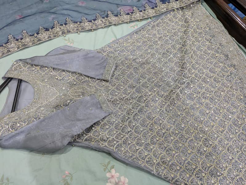 کپڑا (Fabric): اعلیٰ معیار کا نیٹ / جارجٹ (انر کے ساتھ) 0