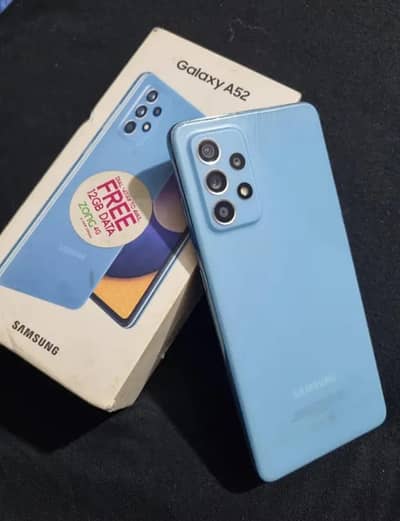 Samsung a52 10/10 With box/adapter offical pta