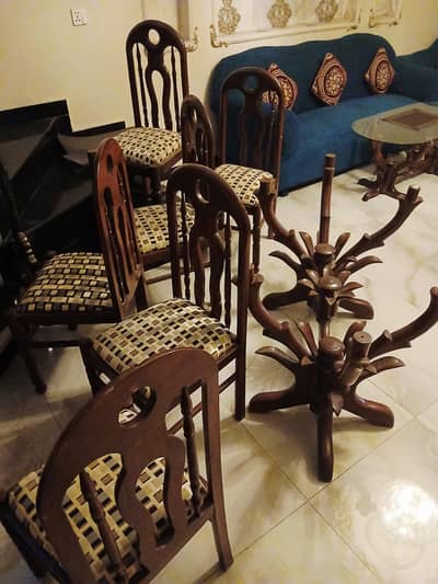 dinning tavle set with 6 chairs