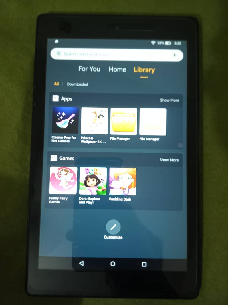 Amazon Tab Fire Hd 8 (6th generation) 2