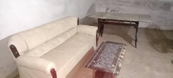 sofa with 6chair 3 tables