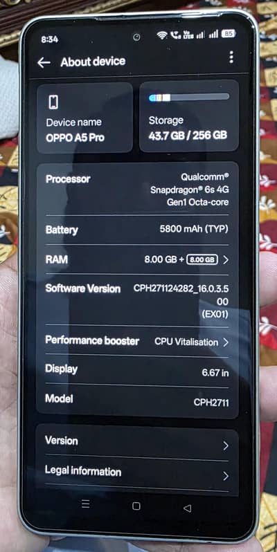 Oppo A5 Pro 8/256