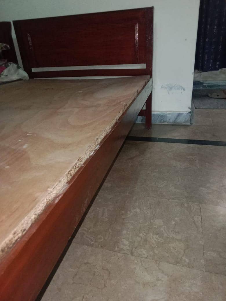 single bed without  mattress. 1